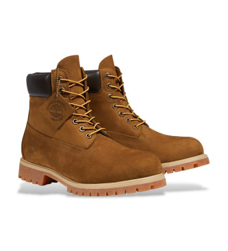 Timberland 6-palčni premium usnjeni čevlji rjave barve
