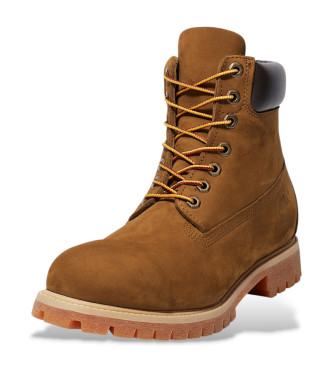 Timberland 6-palčni premium usnjeni čevlji rjave barve