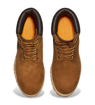 Timberland 6-palčni premium usnjeni čevlji rjave barve