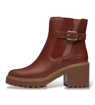 Timberland Botines de piel Chelsea Stone Heights marrón