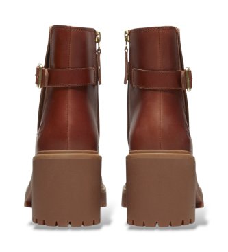 Timberland Botines de piel Chelsea Stone Heights marrón