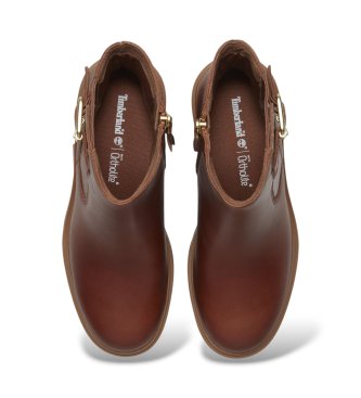 Timberland Botines de piel Chelsea Stone Heights marrón