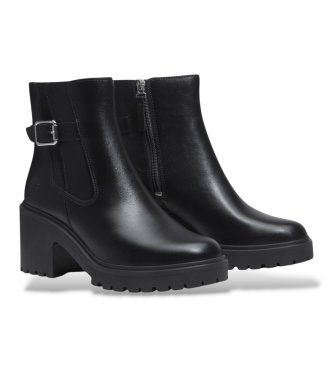 Timberland Botines de piel Chelsea Stone Heights negro