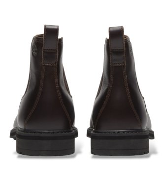 Timberland Botines de piel Chelsea Stormbucks marrón oscuro