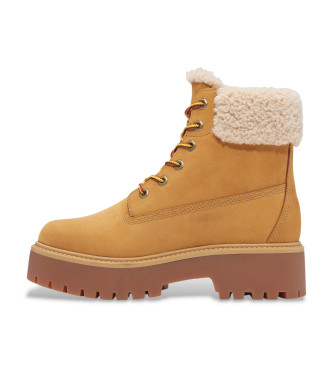 Timberland Stone Street bottes en cuir impermable marron