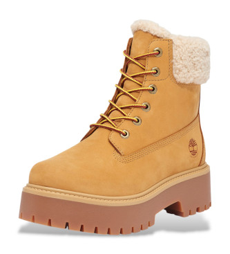 Timberland Stone Street bottes en cuir impermable marron