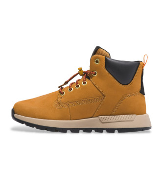 Timberland Brązowe skórzane buty za kostkę Killington Trekker Mid Lace Up