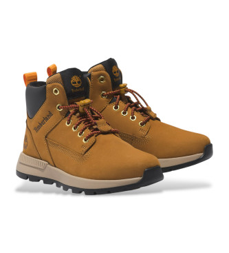 Timberland Brązowe skórzane buty za kostkę Killington Trekker Mid Lace Up