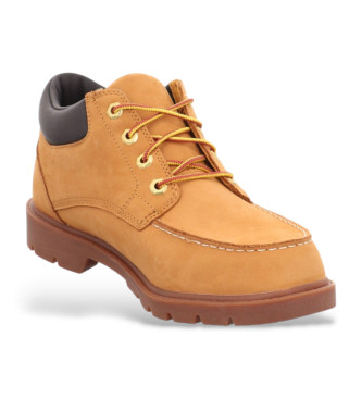 Timberland Botins de couro com cordes castanhos
