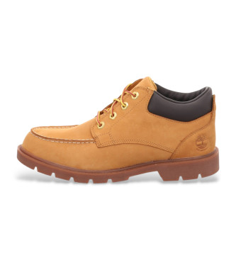 Timberland Botins de couro com cordes castanhos