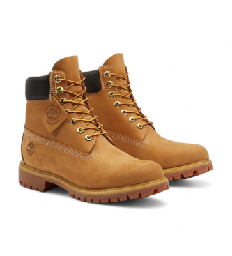 Timberland Skórzane buty za kostkę Premium 6 brązowe