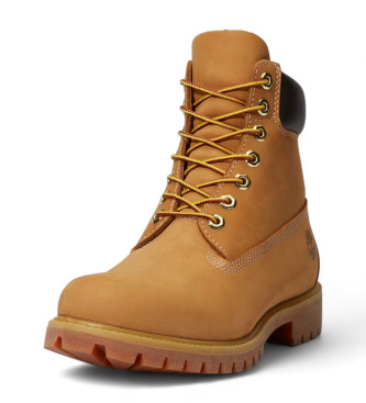 Timberland Skórzane buty za kostkę Premium 6 brązowe