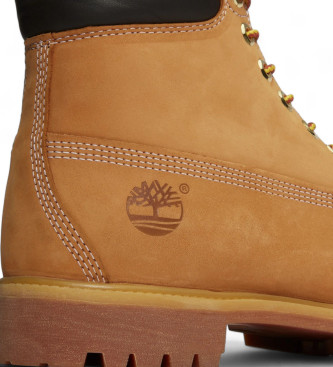 Timberland Skórzane buty za kostkę Premium 6 brązowe