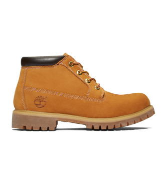 Timberland Średnie sznurowane botki w kolorze brązowym