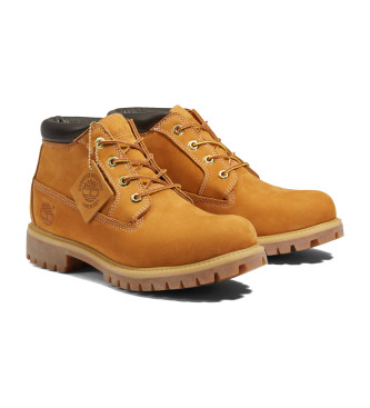 Timberland Średnie sznurowane botki w kolorze brązowym