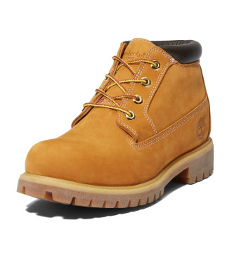 Timberland Średnie sznurowane botki w kolorze brązowym