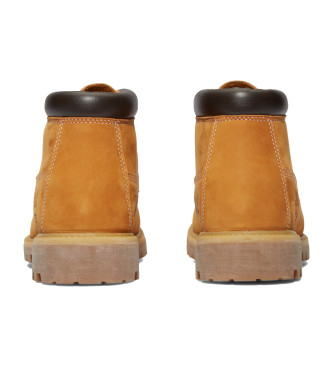 Timberland Średnie sznurowane botki w kolorze brązowym