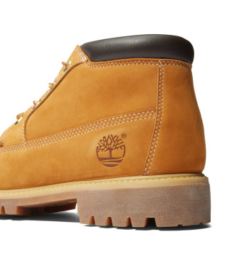 Timberland Średnie sznurowane botki w kolorze brązowym