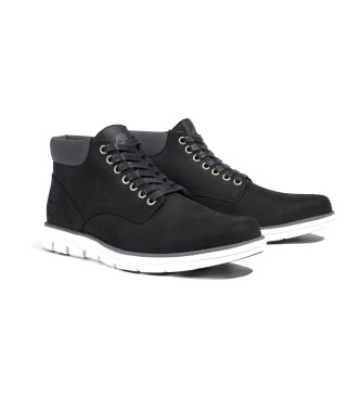 Timberland Sneaker mid-top in pelle nera con lacci Bradstreet