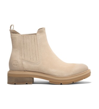 Timberland Brimfield beige mid-calf lder chelsea ankelstvlar