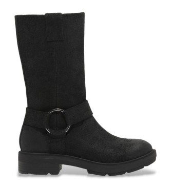 Timberland Botas de piel de caa alta sin cordones Brimfield negro  