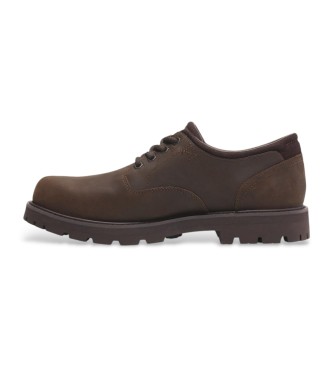 Timberland Britton Road dark brown leather lace-up waterproof shoes 