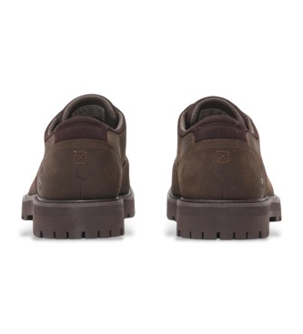 Timberland Zapatos impermeables de piel con cordones Britton Road marrn oscuro 