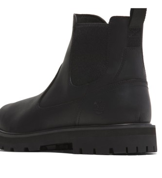 Timberland Britton Road Leather Chelsea Ankle Boots Black 