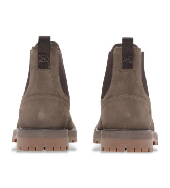 Timberland Botas chelsea em pele castanha Britton Road