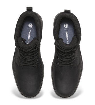 Timberland Leather ankle boots with Britton Road Mid black  