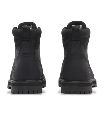 Timberland Leather ankle boots with Britton Road Mid black  