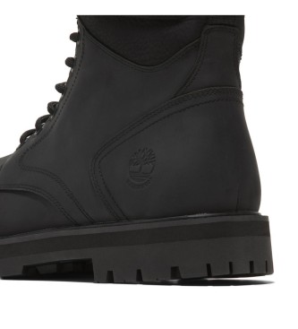 Timberland Leather ankle boots with Britton Road Mid black  