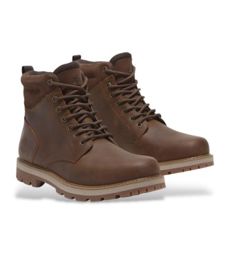 Timberland Bottes  lacets mi-mollets impermables Britton Road marron  