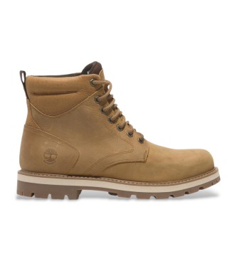 Timberland Stivali impermeabili marroni a met polpaccio con lacci Britton Road 