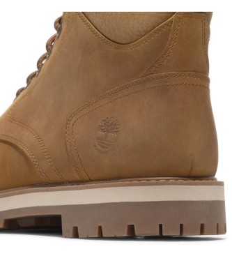 Timberland Botas impermeables de media caa con cordones Britton Road marrn 