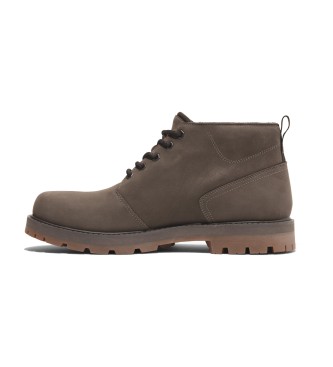 Timberland Stivali Chukka in pelle impermeabili a met polpaccio marroni Britton Road