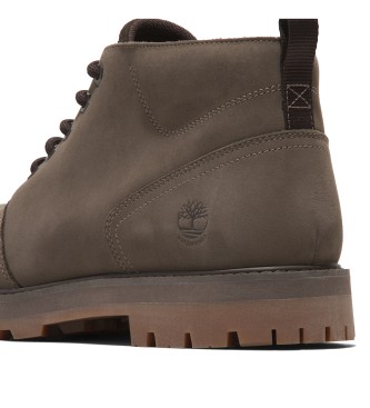 Timberland Stivali Chukka in pelle impermeabili a met polpaccio marroni Britton Road