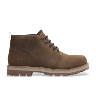 Timberland Britton Road Mid skórzane buty chukka w kolorze brązowym