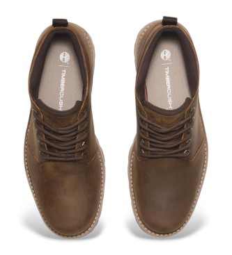 Timberland Britton Road Mid botas chukka em pele castanho