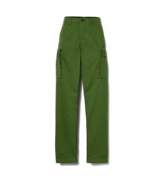 Timberland Pantaloni cargo in twill Brookline verdi