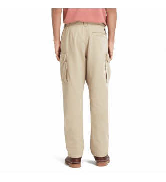 Timberland Pantaloni cargo in twill Brookline beige