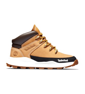 Timberland Stivali gialli Euro Sprint in pelle a met polpaccio con lacci