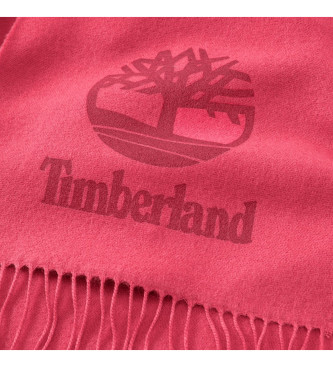 Timberland Garengeverfde sjaal met roze logoprint