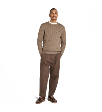 Timberland Maglione lavorato a maglia marrone Williams River