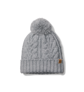 Timberland Cappello grigio con pompon