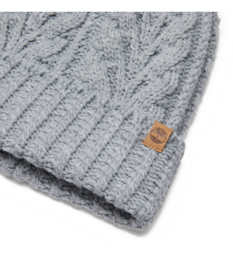 Timberland Cappello grigio con pompon