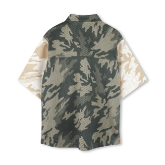Timberland Camisa verde com botes de presso