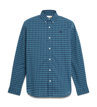 Timberland Chemise en popeline bleue  lastique cossais