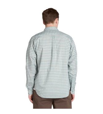 Timberland Camicia in popeline elasticizzato verde