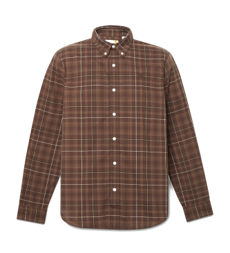 Timberland Brązowa koszula w kratę